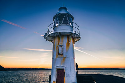 Lighthouse against the horizon