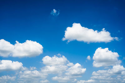 Low angle view of clouds in sky