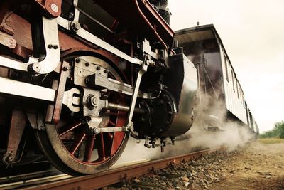 Train on road