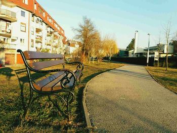 View of city against clear sky