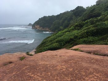 Scenic view of sea against sky