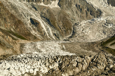 Scenic view of water flowing through rocks