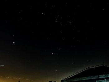 Low angle view of star field at night