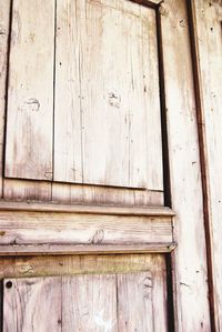 Close-up of old door