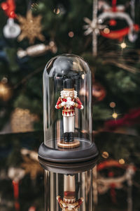 Close-up of illuminated christmas decorations