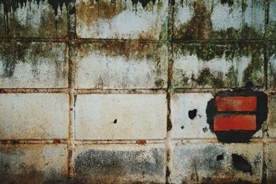 Full frame shot of weathered wall