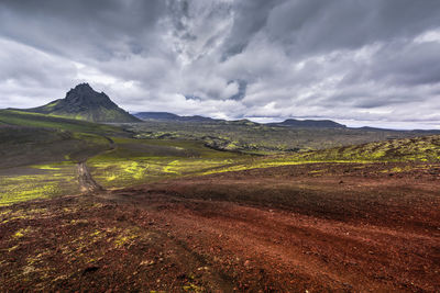 Scenic view of landscape against sky