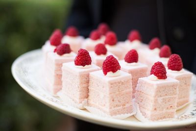 Close-up of cake in plate