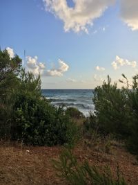 Scenic view of sea against sky