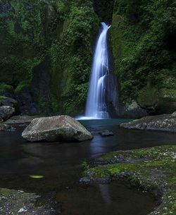 River flowing through rocks