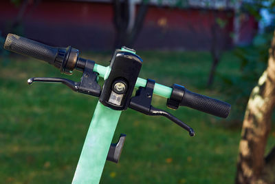 Close-up of bicycle