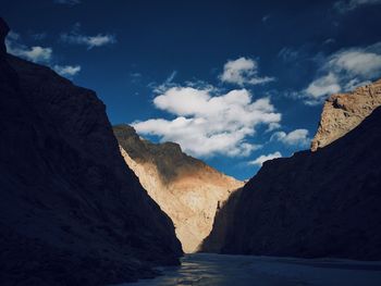 Panoramic view of mountain against sky