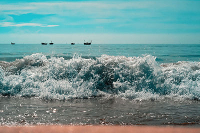 Scenic view of sea against sky