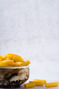 Close-up of orange fruit on table