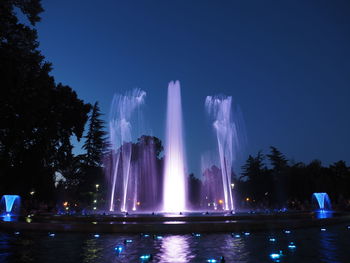 Scenic view of waterfall