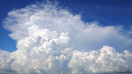 Low angle view of clouds in sky