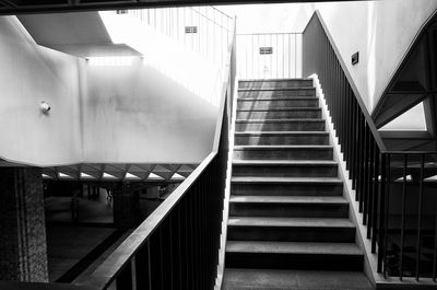 Low angle view of staircase in building