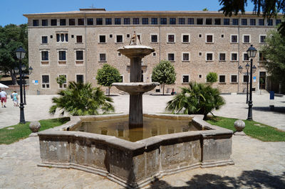 Building with trees in background