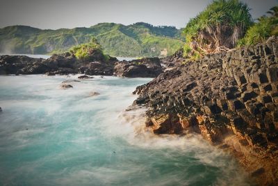 Scenic view of sea against sky