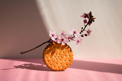 Close-up of strawberries on table