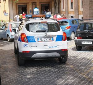 Cars on street in city