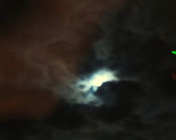 Low angle view of moon at night