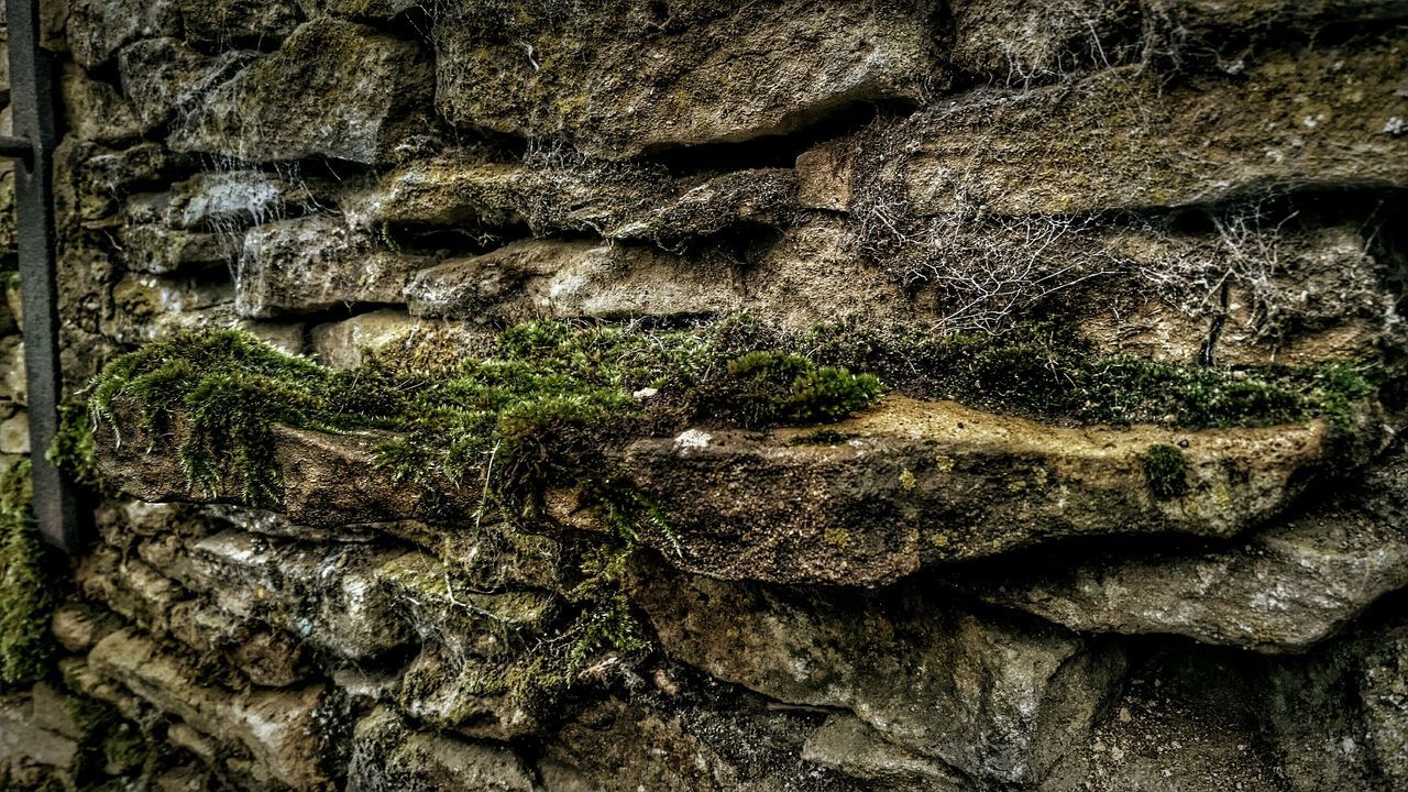 textured, full frame, backgrounds, rough, close-up, old, rock - object, weathered, pattern, stone, stone wall, wall - building feature, day, no people, outdoors, stone material, nature, natural pattern, rock, rock formation