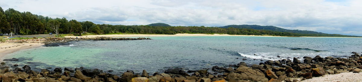 Panoramic view of sea against sky