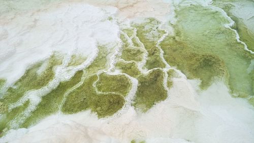 High angle view of beach