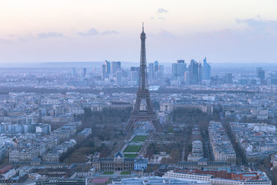 Aerial view of buildings in city