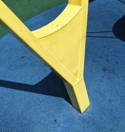 Close-up of yellow umbrella