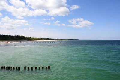 Scenic view of sea against sky