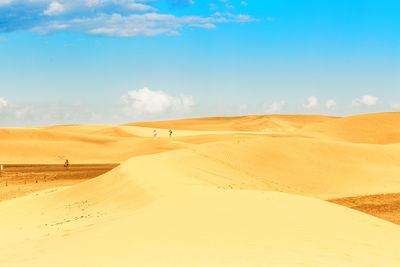 Scenic view of dunes at maspalomas gran canaria