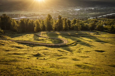 Scenic view of landscape against sky