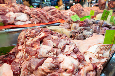 Close-up of food for sale at market stall