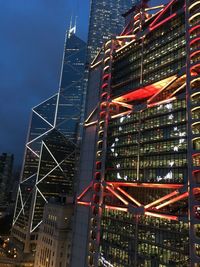 Low angle view of modern buildings