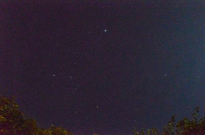 Close up of star field