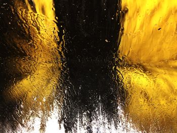 Close-up of water drops on white background