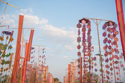 Low angle view of built structure against sky