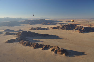 Scenic view of desert against sky