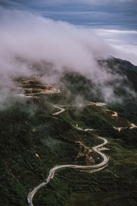 Aerial view of landscape