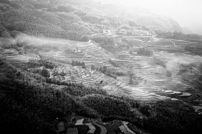 High angle view of landscape