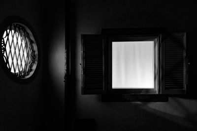 Close-up of window at home