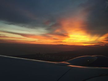 Scenic view of landscape at sunset