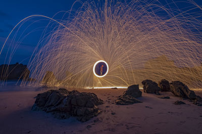 Wire wool at beach