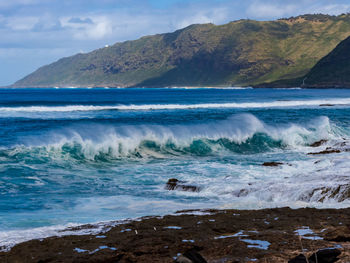 Scenic view of sea against sky