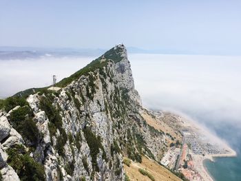 Scenic view of mountain against sky
