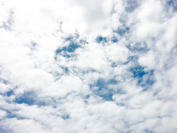 Low angle view of clouds in sky