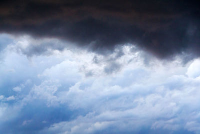 Low angle view of clouds in sky