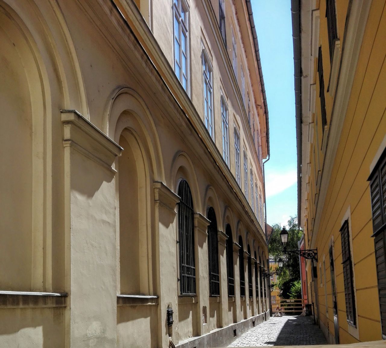 STREET AMIDST BUILDINGS